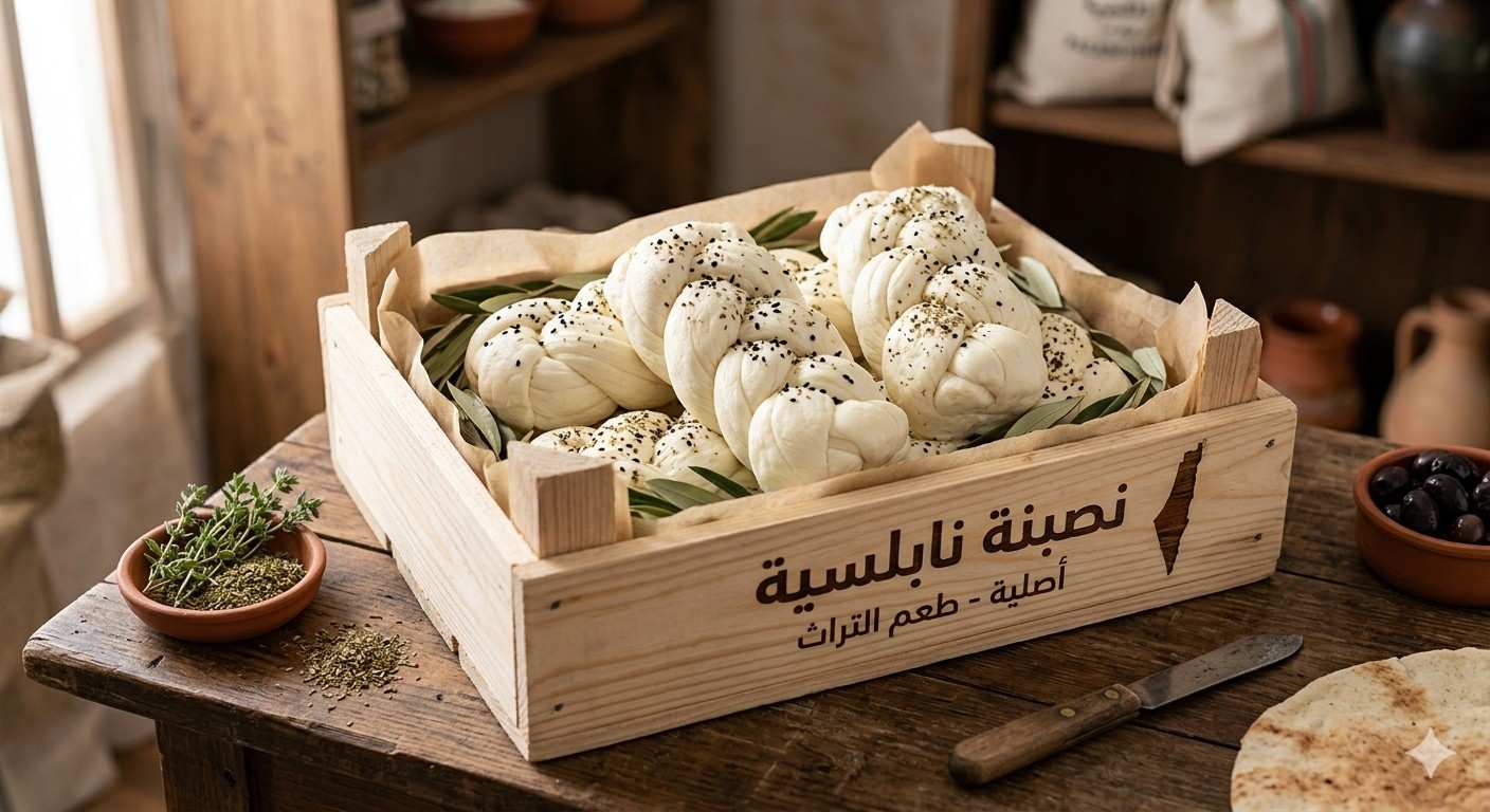 نصية جبن نابلسي من حليب اغنام